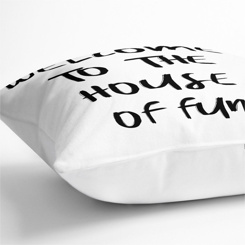 Square Cushion, 55cm H x 55cm W x 20cm D, White