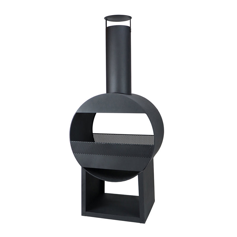 Circle Steel Smokeless Chimnea