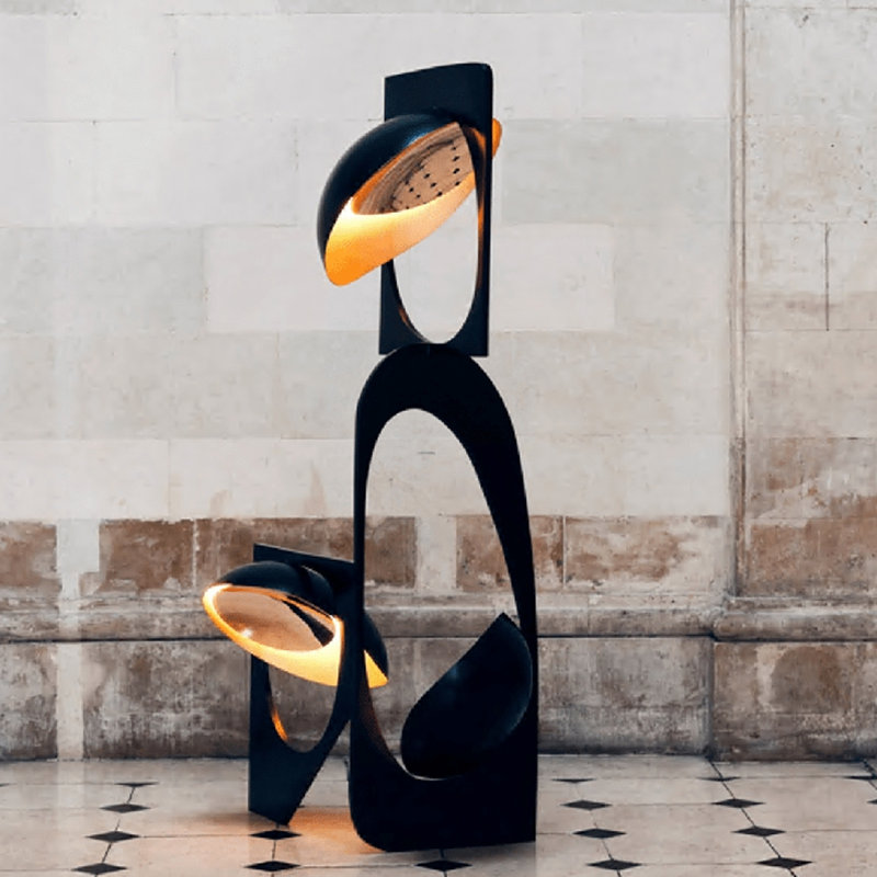 Black Iron Free form Floor Lamps