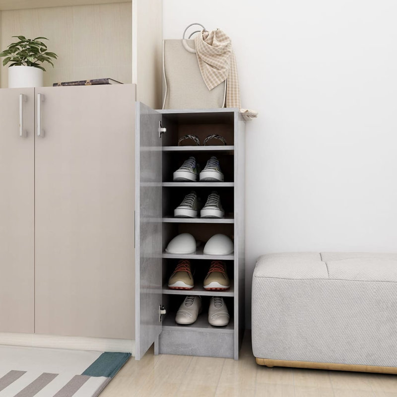 6 Pair Shoe Storage, Concrete Grey
