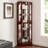 6 Shelf Corner Curio Display Cabinet Withs, Mirrors And Adjustable Shelves, (E26 Bulb Not Included)-626265240