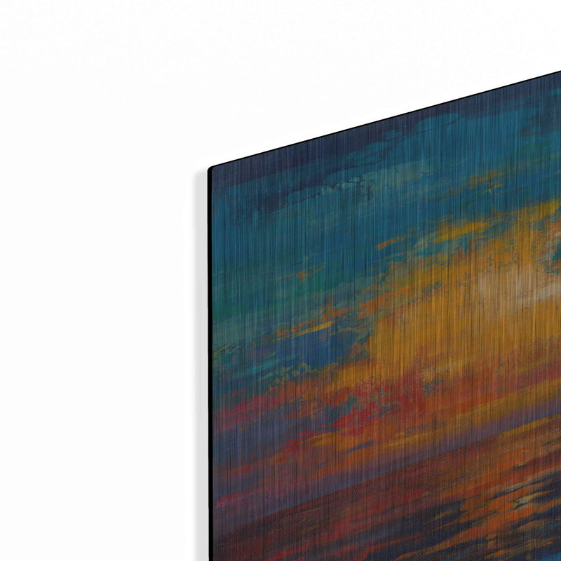 «Luxe Metal Art« Sun Down II »par Tim O'Toole, art mural en métal» par Tim O'Toole, H 12 po x l 12 po