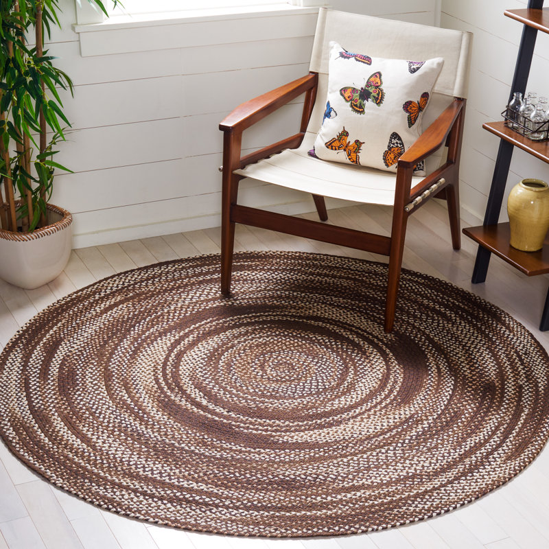 Tapis en coton Honbice, Rond 3 pi