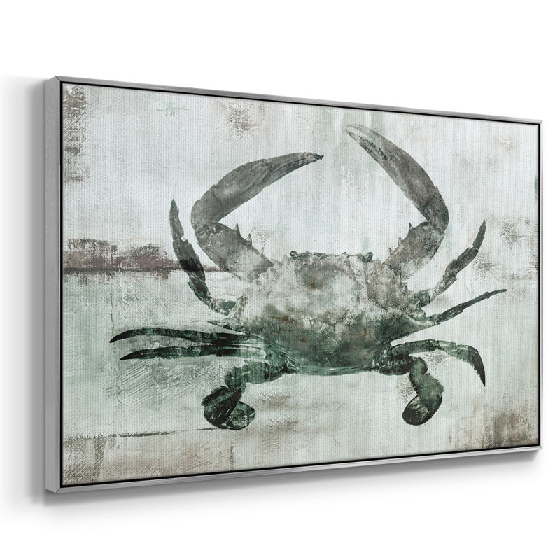 Toile tendue avec châssis neutre en crabe neutre I, H 17 po x l 25 po x P 2 po, Argent