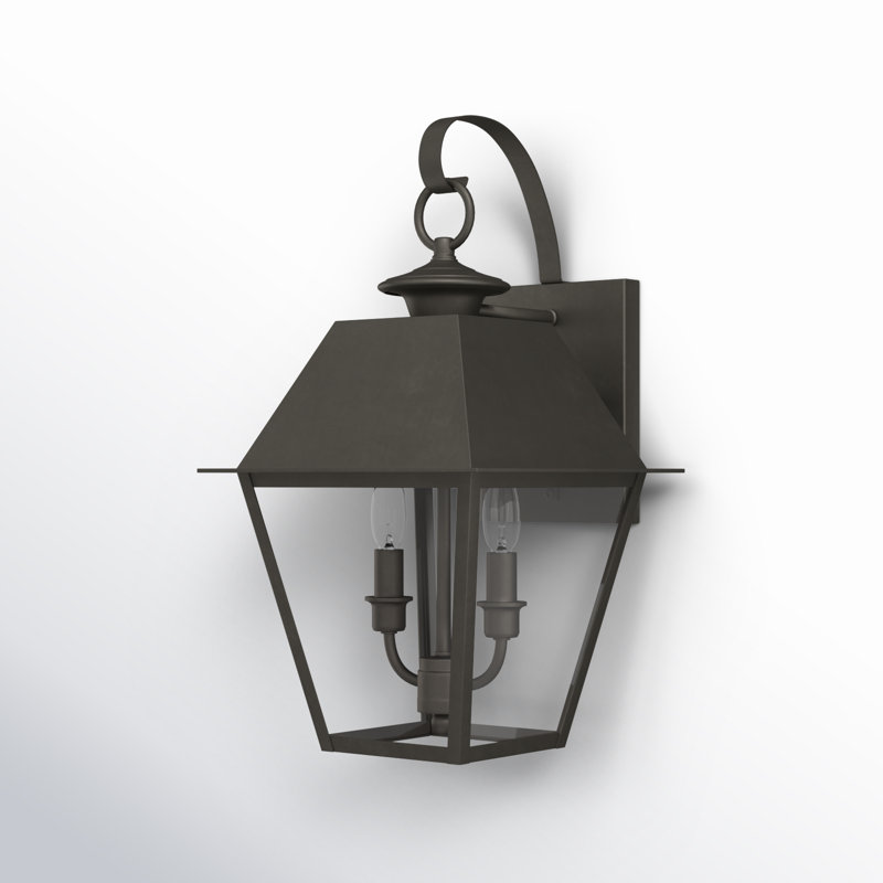 Lanterne murale d'extérieur 16,5 po Anayjah, Gris anthracite