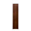 Vitrine à 5 tablettes avec portes en verre et lumières à DEL, convient à la vaisselle, trophées dans la salle à manger, profondeur 15,71 po, hauteur 71,3 po, armoire de rangement en noyer, tablettes, portes, poupées, grand, couleur