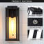 Applique murale d'extérieur 1 lumière 15,5 po avec abat-jour en verre 1 lumière