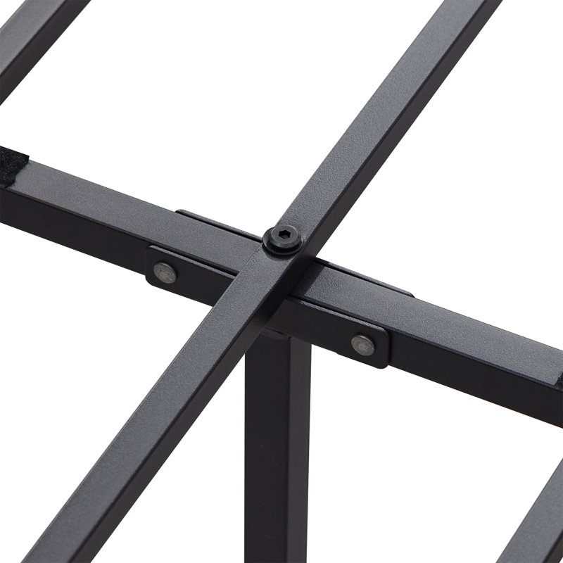 Hidalgo Metal Platform Bed, Black, King