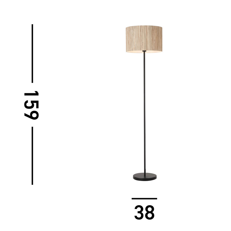Annibale 159cm Matt Traditional Floor Lamp