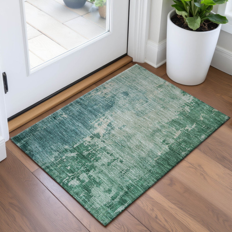 Premium Machine Washable Alijah AMF1257 Abstract Rug, Rectangle 1'8" x 2'6"