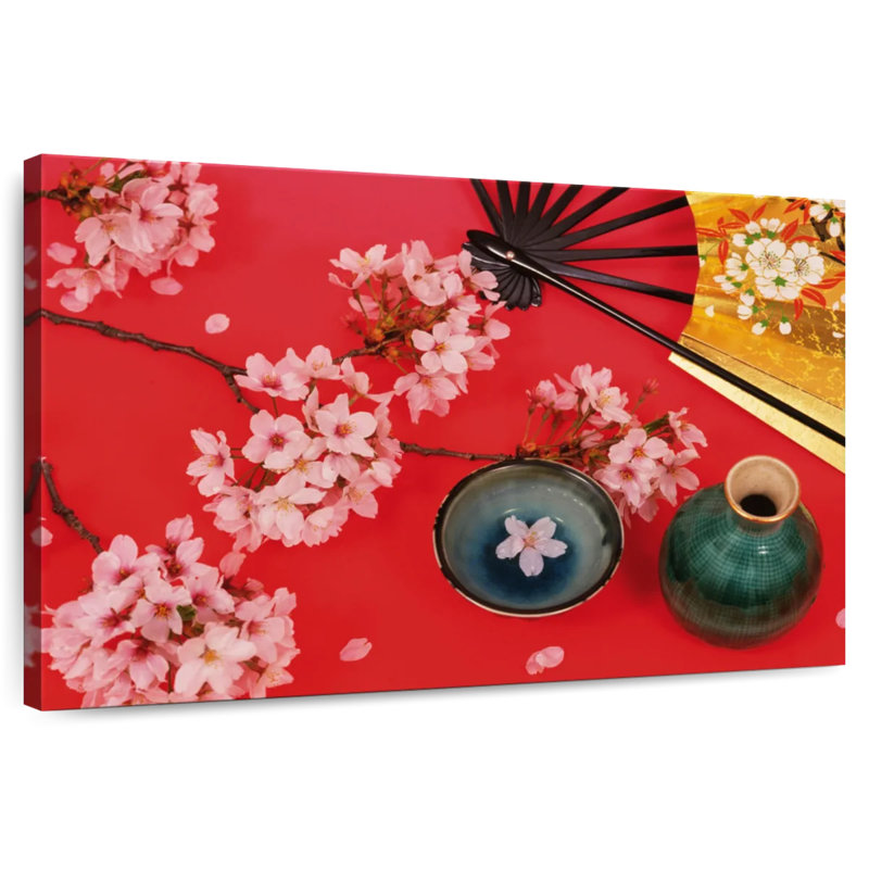 Yarlin Cherry Blossom Tea, 32" H x 48" W