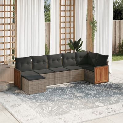 Vidaxl Garden Sofa Set Grey
