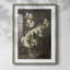 Imprimé floral rétro CCL XXXVII - impression encadrée-1805460611