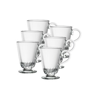 Viski Hot Toddy Warm Cocktail Footed Glass Mugs - 12 oz - Set of 2