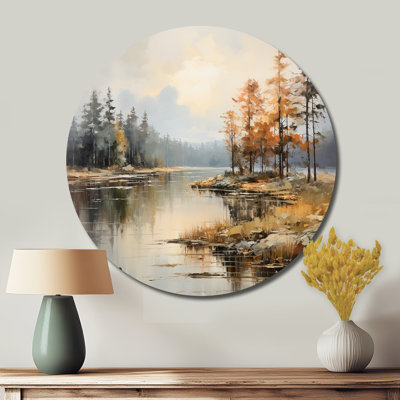 Creasey - Landscapes Round Metal Wall Art