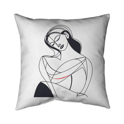 A mother's love - White Woman poly twill throw for home decor