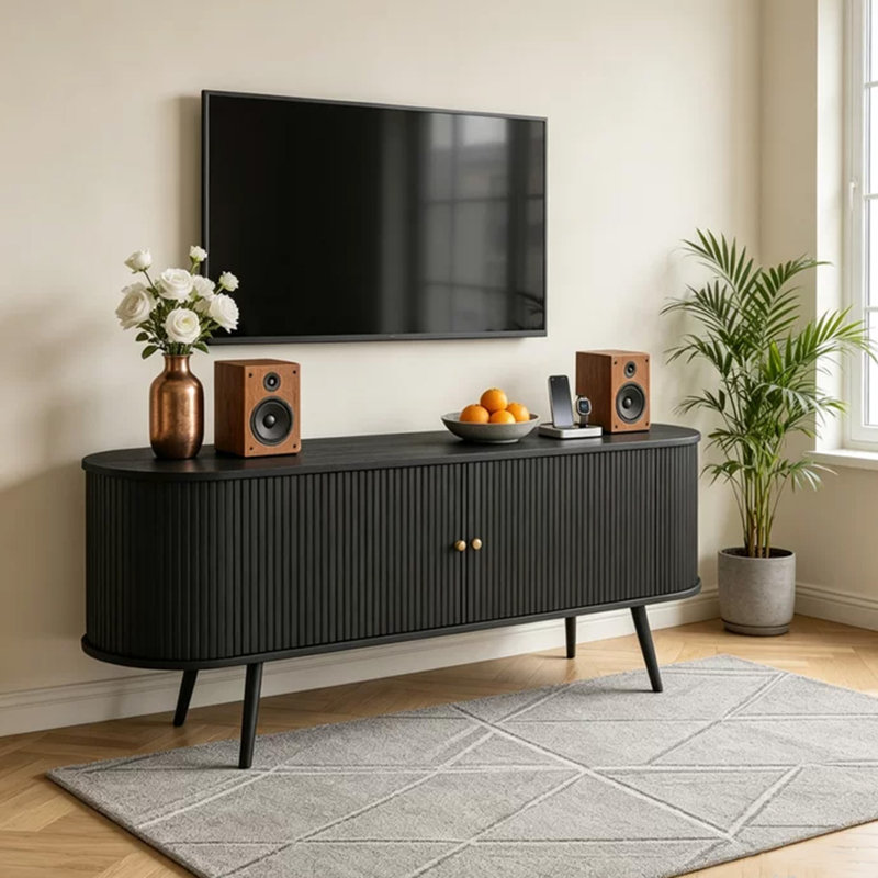 Meuble télé avec rangement en bois Rosene