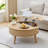 Lift Top Coffee Table With Storage, Fluted Round Coffee Tables-1339598948