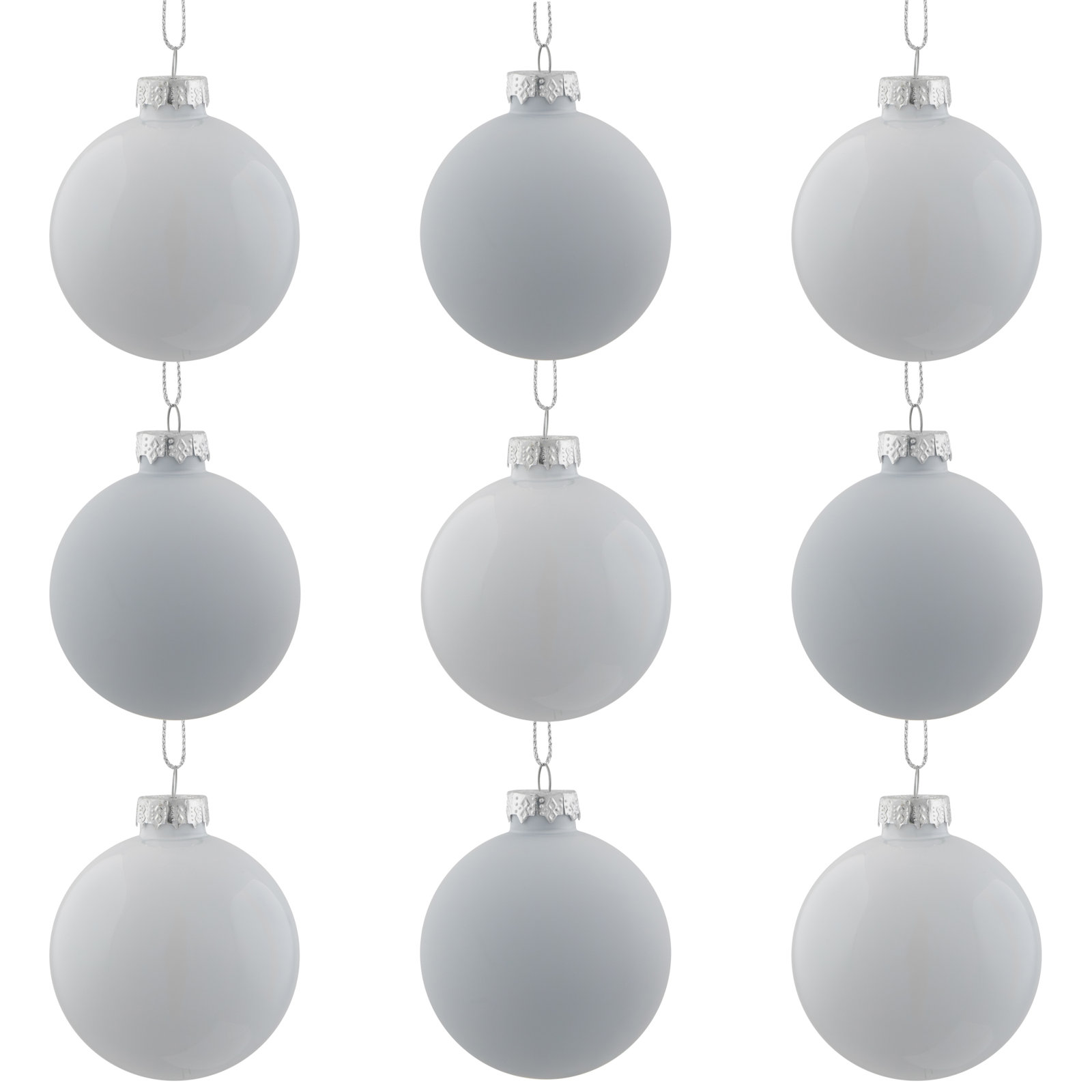 Northlight Seasonal 3" Glass Bauble, White