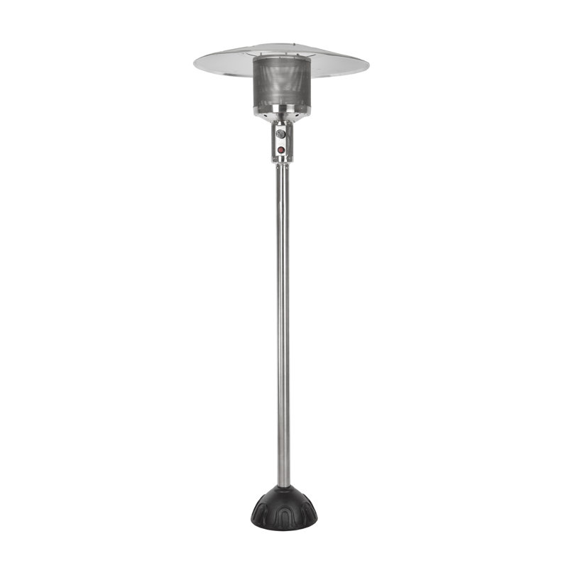Fire Sense Natural Gas Patio Heater 45,000 BTU with Electric Ignition System CSA Approved - Stainless Steel