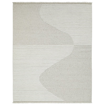 Alar Ivory Hand-Woven Wool Rug