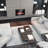 Recessed&Wall Mounted Electric Fireplace,750W/1500W,Remote Control With Timer, Adjustable Flame-1618736731