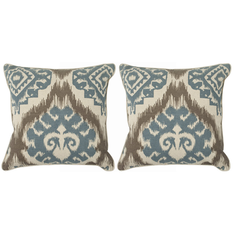 Housse de coussin Josh, 18 po x 18 po, Bleu poudre