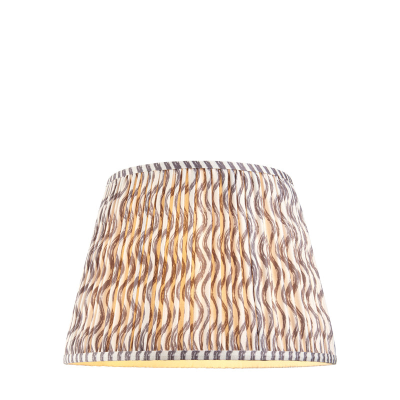 Ripple Lamp Shade, Brown, 27.5cm H x 28cm W x 40cm D