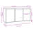  Sideboard White 43.7X13.4X23.6" Solid Wood Pine