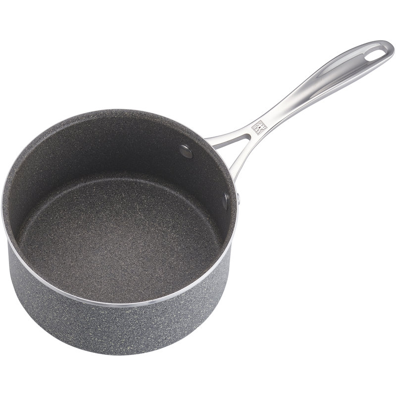 ZWILLING Vitale Gray Aluminum Nonstick Saucepan with Lid