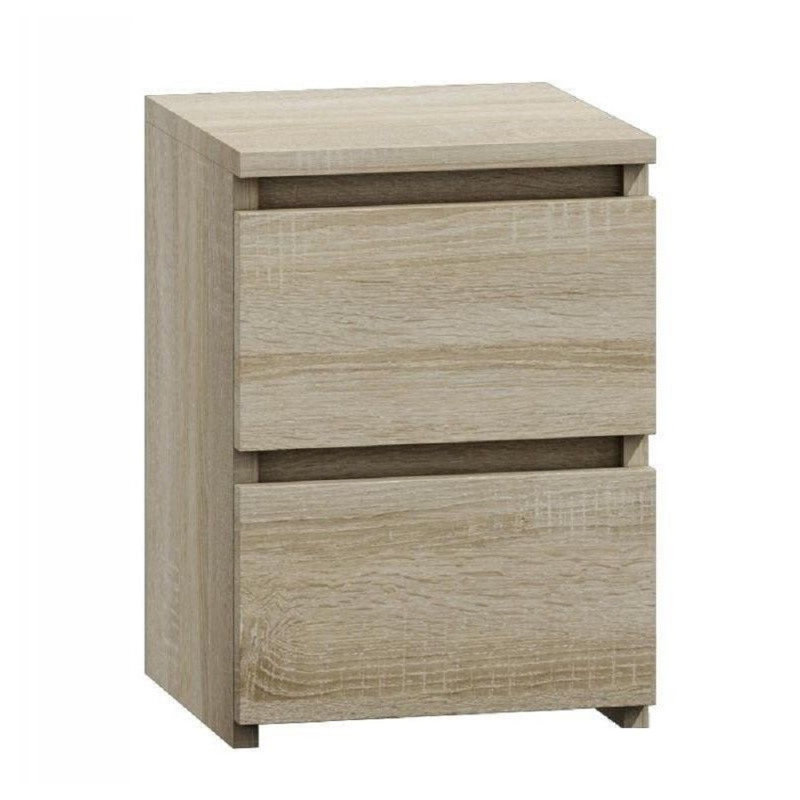 Delancey 30cm W Manufactured Wood Bedside Table, Oak Sonoma