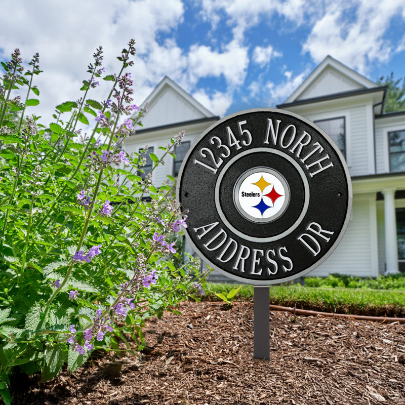 Plaque logo personnalisé 9 po Pittsburgh Steelers, Steelers de Pittsburgh, Oui