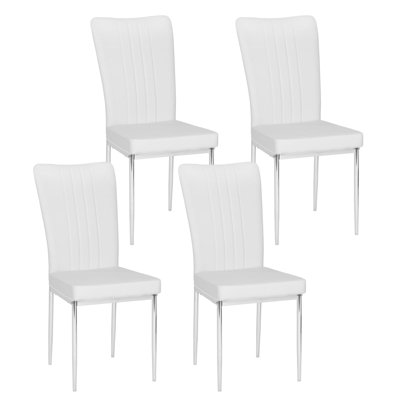 Albiery 47cm H Upholstered Metal Parsons Chair