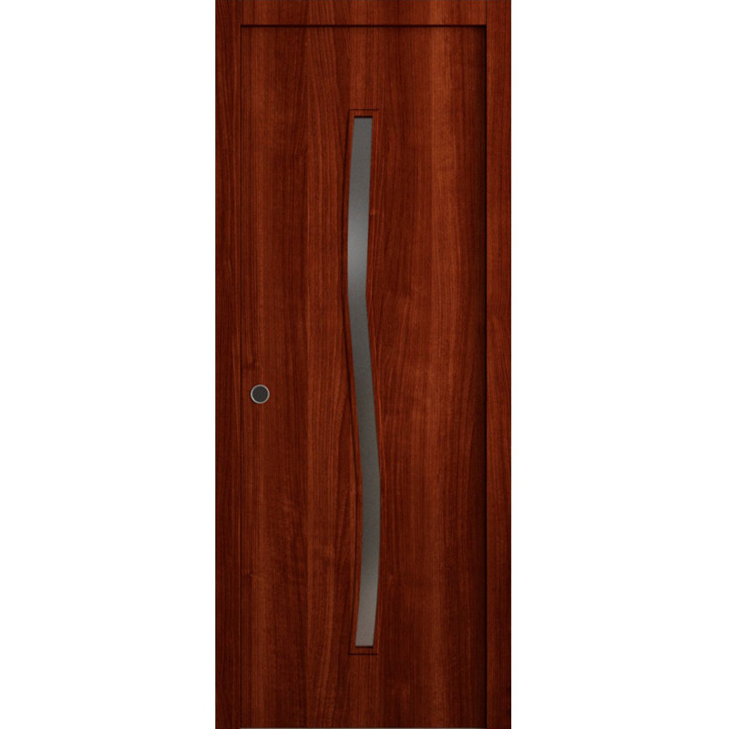 Porte coulissante escamotable - ESSENTIAL 8002 - Quincaillerie de rails - Portes intérieures modernes en bois massif pour chambre à coucher