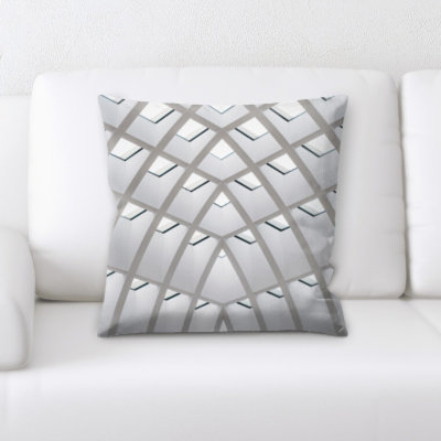 Geometric Microsuede Throw Pillow