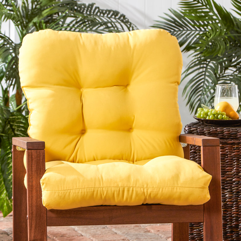 Coussin de chaise d'extérieur Lester, Rayon de soleil, 1, H 21 po x l 21 po x P 21 po