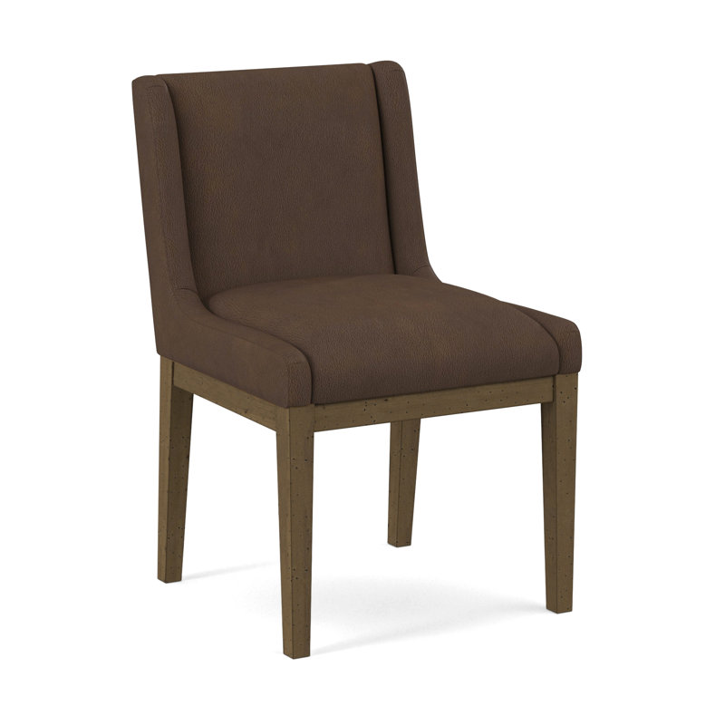 Upholstered Dining Chair, Pecan, Evolution Caribou