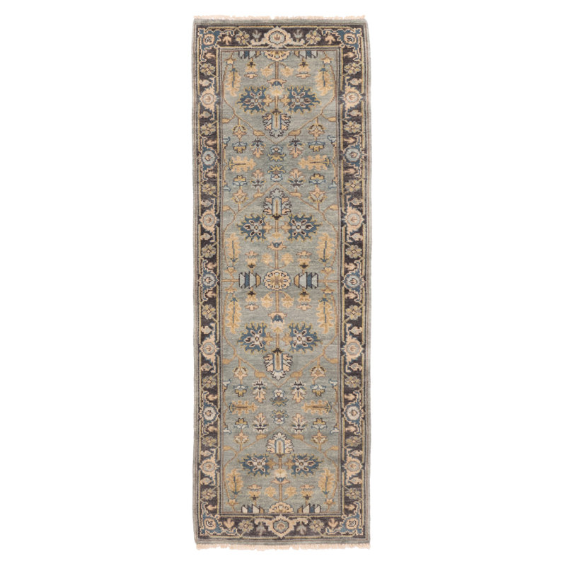 Tapis sarcelle Finest Agra Jaipur 2 pi 6 po x 7 pi 11 po