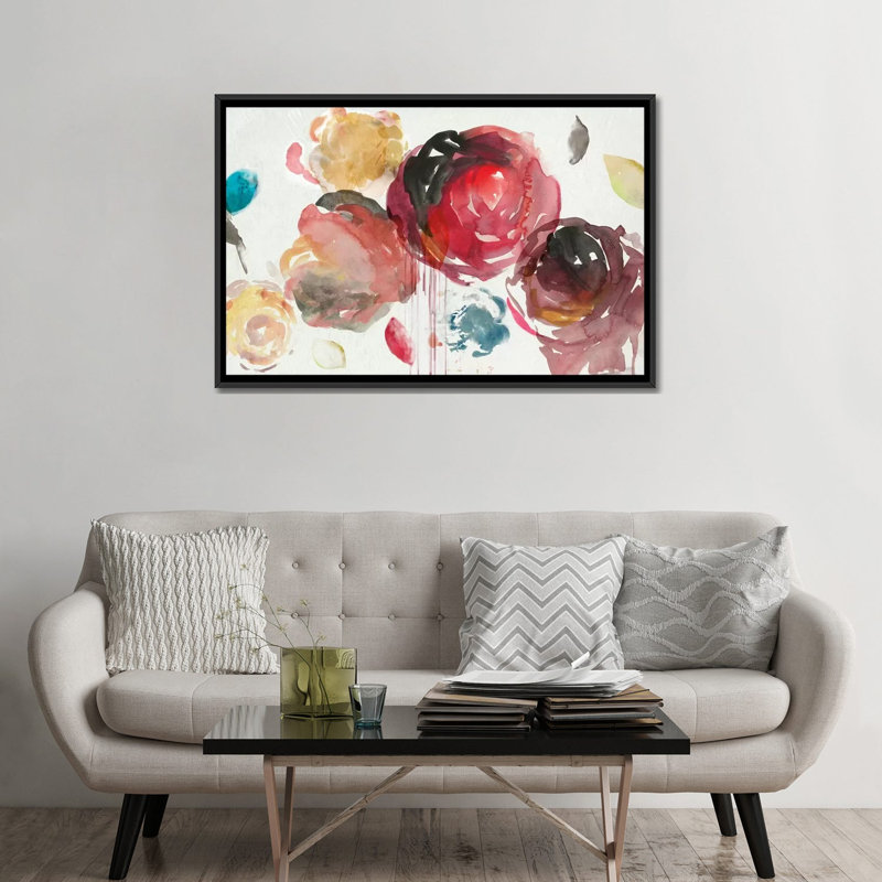 " Walking Through II " by PI Galerie, 18" H x 26" W x 1.5" D, Black Framed Canvas, No Mat
