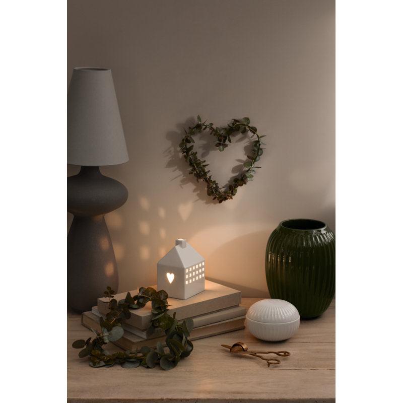 Hammershøi Stoneware Table Vase, 8.3" H x 6.7" W x 6.7" D