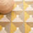 Gilderoy Geometric Hand Tufted Wool/Cotton Area Rug in Gold/Gray-1371445314