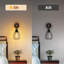1-Light Black Armed Sconce-369710699