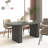 Kitchen Extendable Dining Table For 4-8 People, Oval Kitchen Table With Wooden Strip Base For Family Living Room-571484918