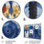 «Blue Boho Woman In Meditation - Woman Boho», reproduction d'art murale-803818355-803818367