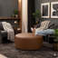 Repose-pieds rond surdimensionné avec repose-pieds Denka-2058604141
