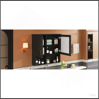 2-In-1 Bathroom Mirror Cabinet, 30 Inch Wall Mounted Medicine Cabinet With Adjustable Shelves & Soft Close Doors, High-Define Mirror With Storage For Bathroom Vanity