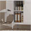 Armoire de rangement en métal avec tablettes réglables-1831152383
