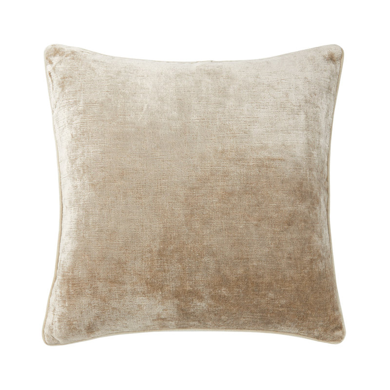 Orpheo Decorative Pillow, Taupe, Square 18"