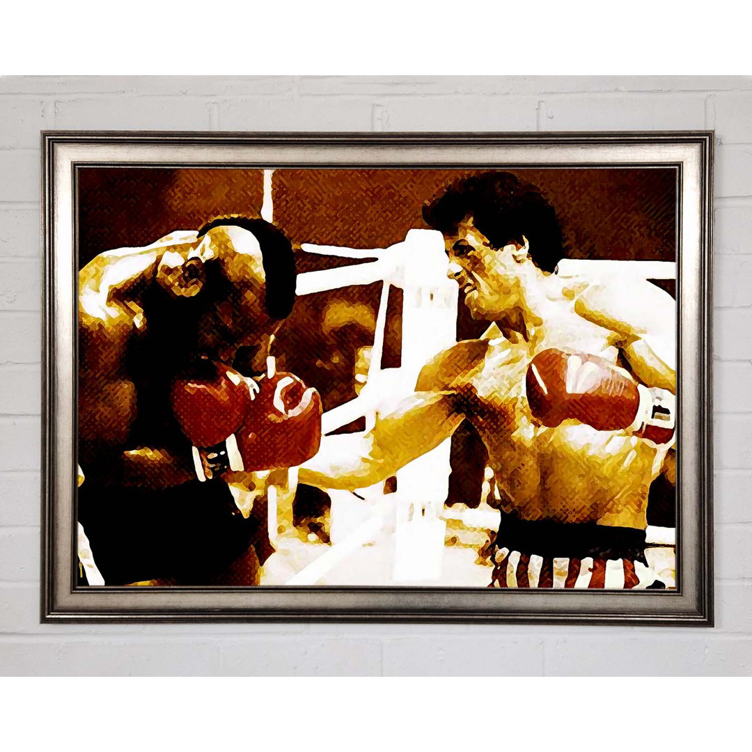 Rocky 3 In The Ring With Mr T - Einzelne Bilderrahmen Kunstdrucke