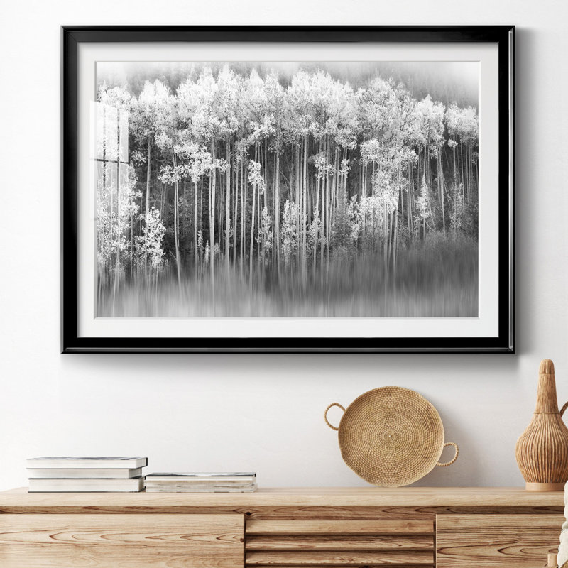 Dreamy Aspen - Photographie avec cadre photo, Noir, H 26,5 po x l 36,5 po x P 1,5 po